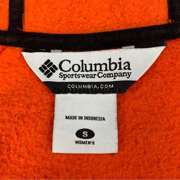 Columbia Beavers Hoodie Orange Zipper Down Two Front Pockets Size S - Picture 11 of 13